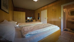 Schlafzimmer im Gästehaus Birgitta Goldenstedt für Monteure und Urlauber